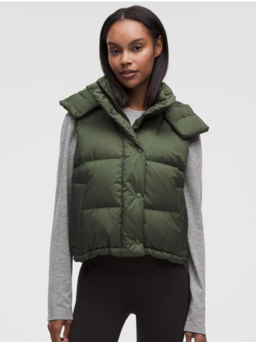Lululemon Wunder Puff 600-Down-Fill Cropped Vest ✨